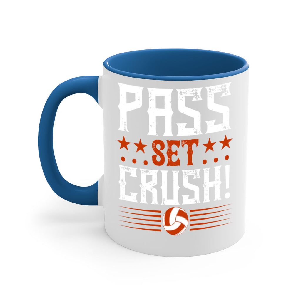 Pass…Set…CRUSH Style 588#- volleyball-Mug / Coffee Cup
