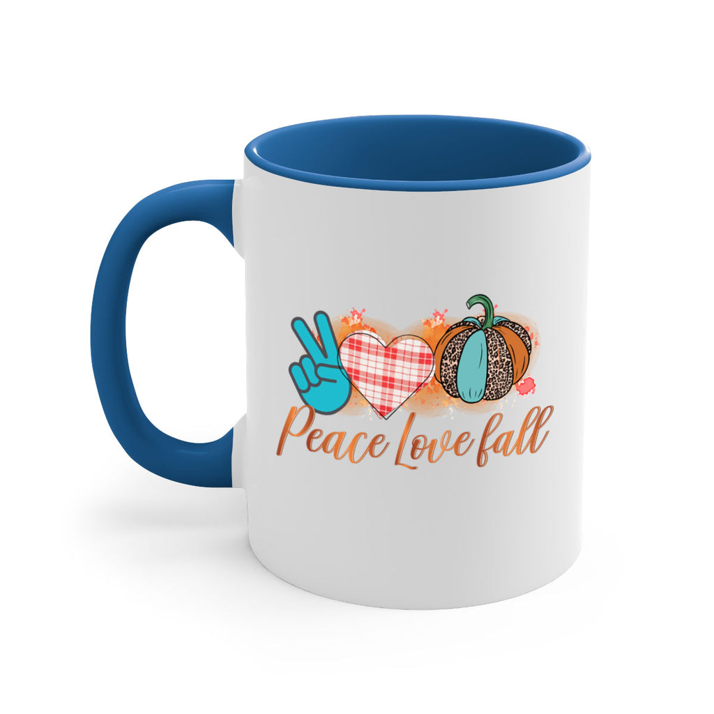 Peace Love Fall 466#- fall-Mug / Coffee Cup