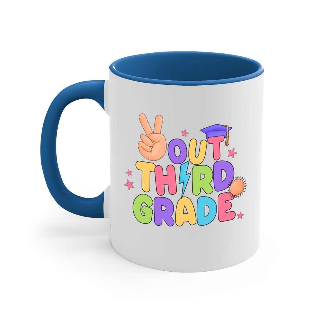 Peace Out 3rd Grade Peace 18#- Third Grade-Mug / Coffee Cup