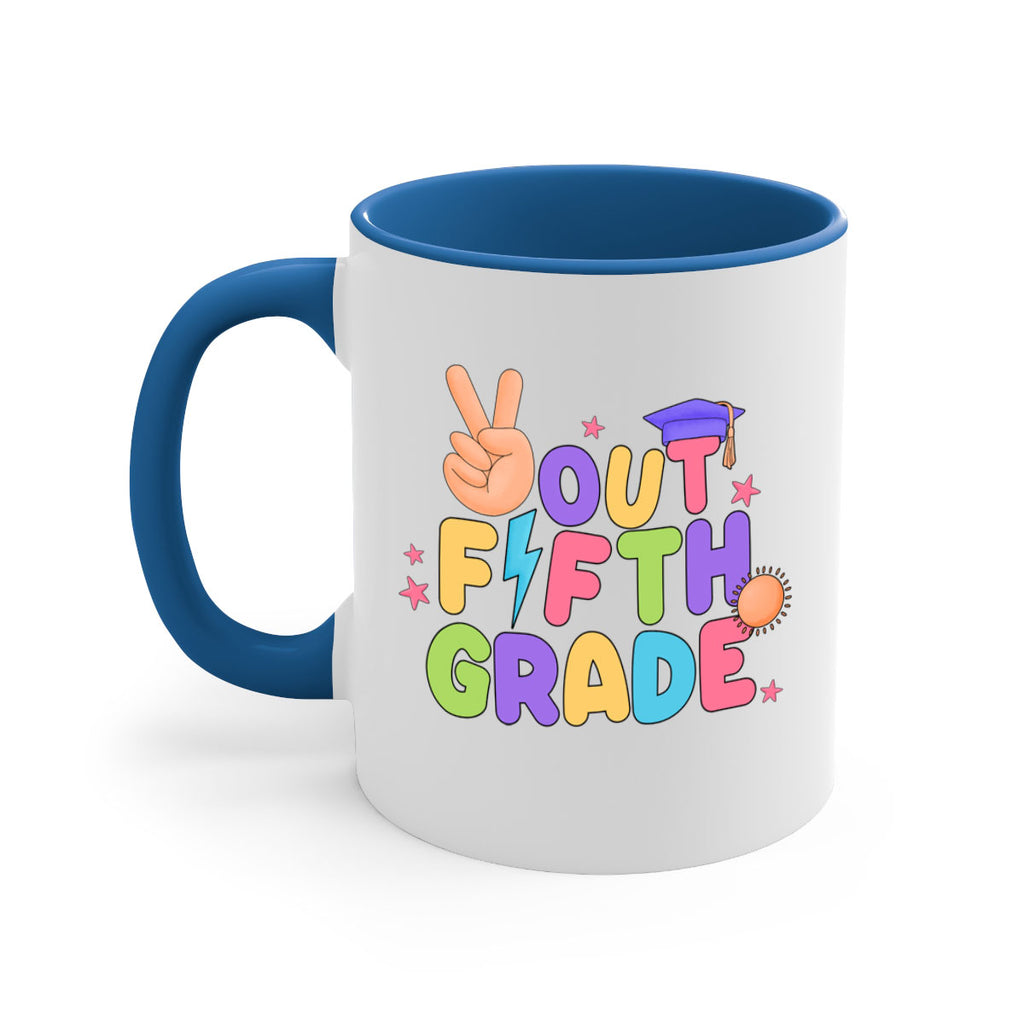 Peace Out 5th Grade Peace 20#- 5th grade-Mug / Coffee Cup