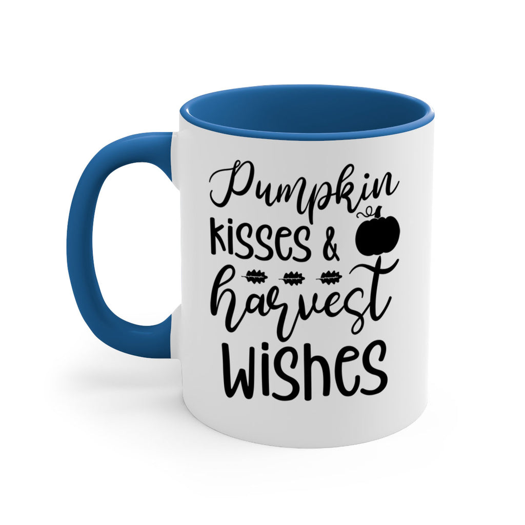Pumpkin Kisses Harvest Wishes 525#- fall-Mug / Coffee Cup