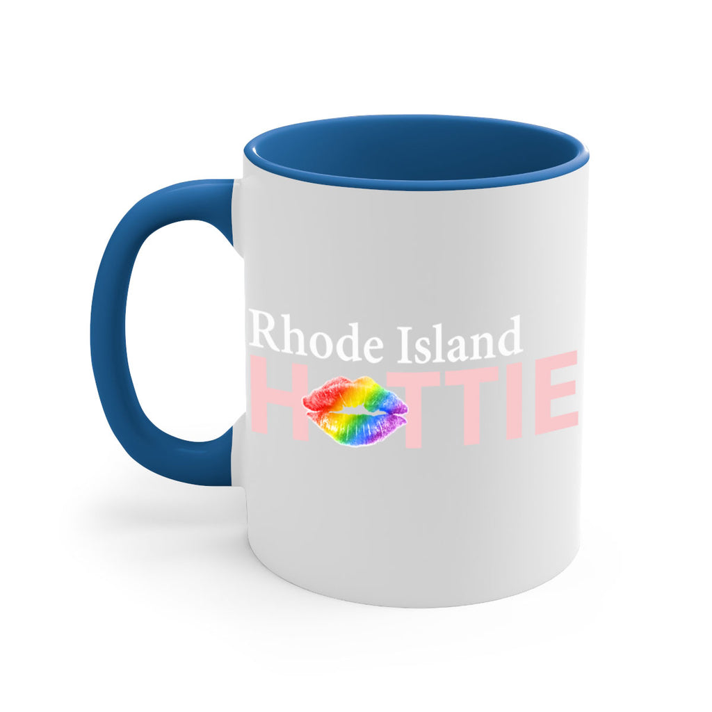 Rhode Island Hottie with rainbow lips 90#- Hottie Collection-Mug / Coffee Cup