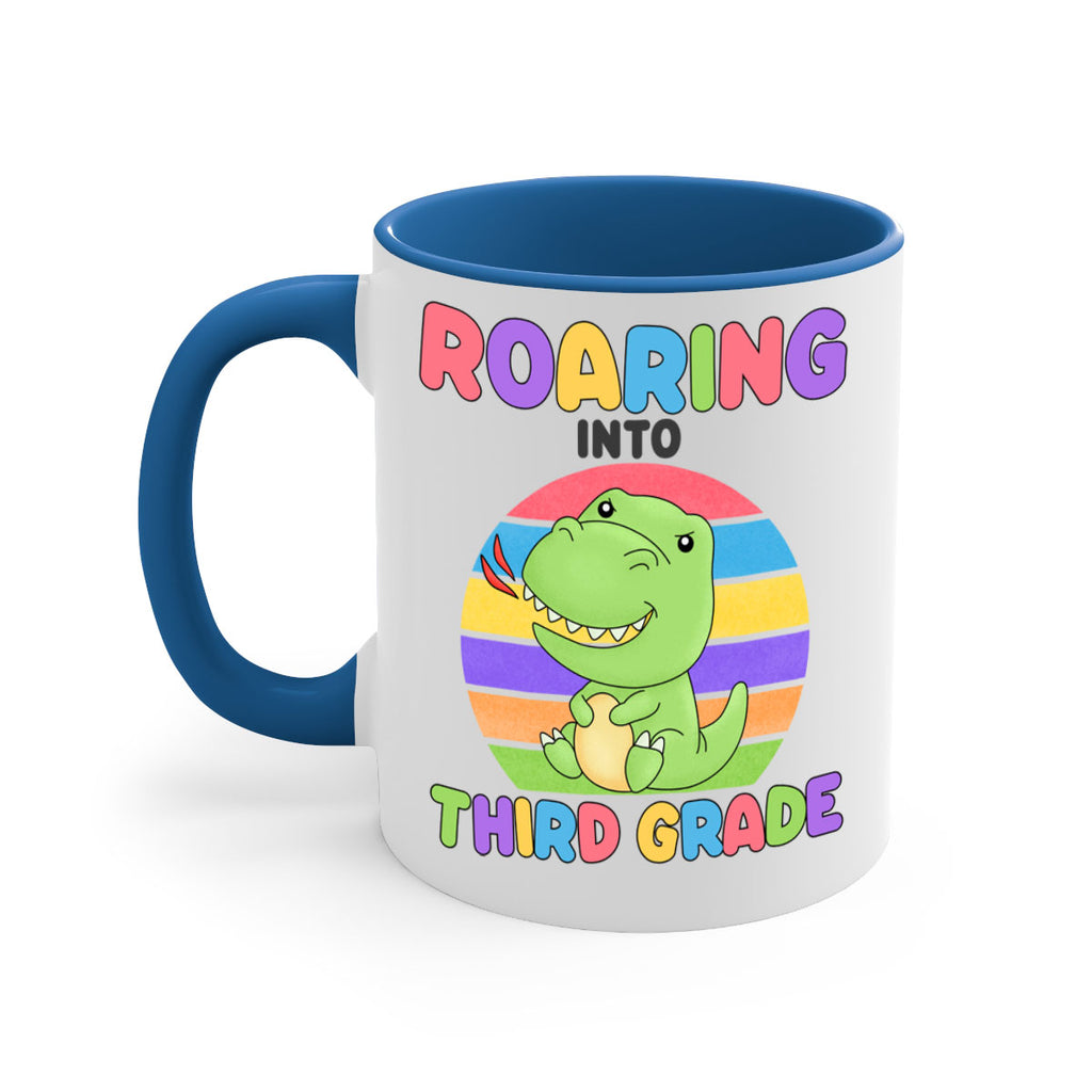 Roaring to 3rd Grade Trex 23#- Third Grade-Mug / Coffee Cup