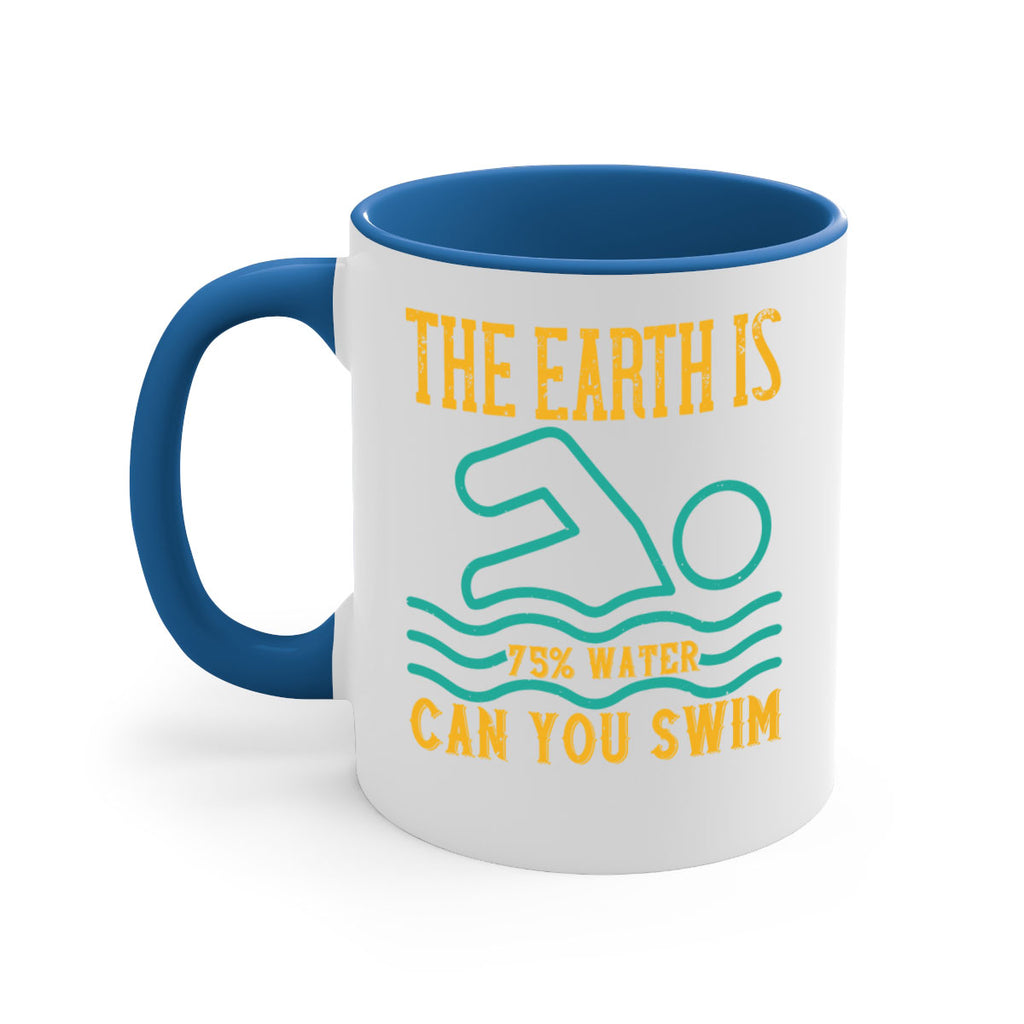 THE EARTH IS WATER CAN YOU SWIM 204#- swimming-Mug / Coffee Cup