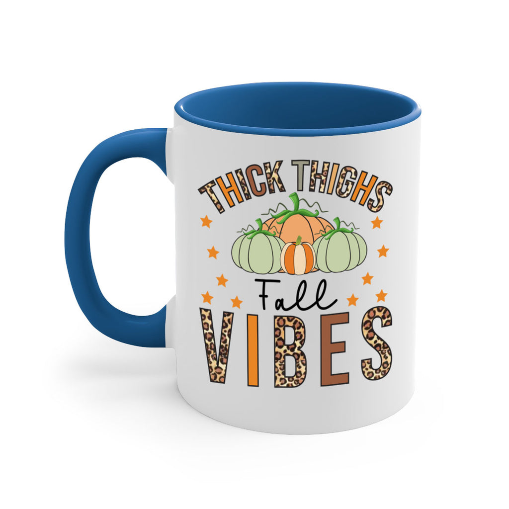 Thick Thighs Fall vibes 614#- fall-Mug / Coffee Cup