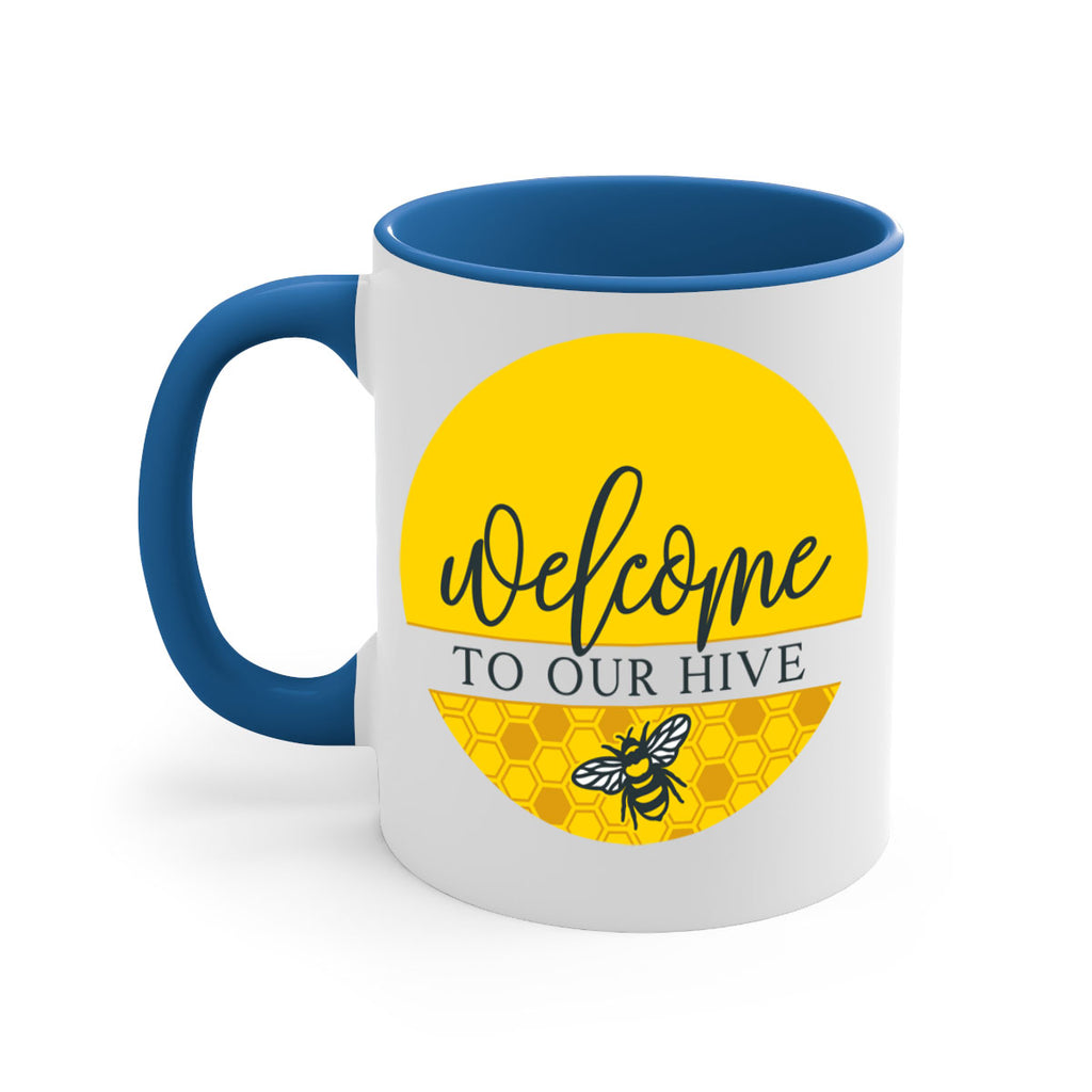 Welcome to our Hive complete yellow590#- spring-Mug / Coffee Cup