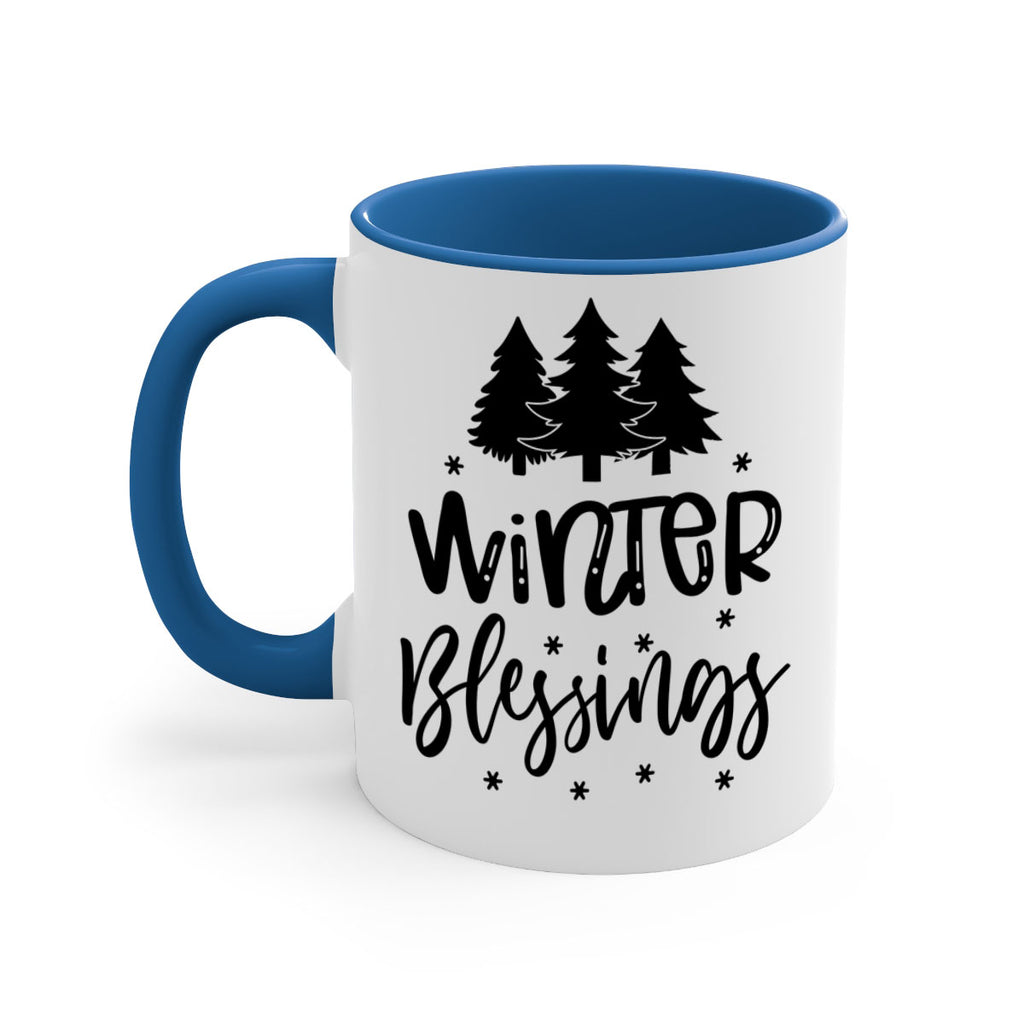 Winter Blessings 489#- winter-Mug / Coffee Cup