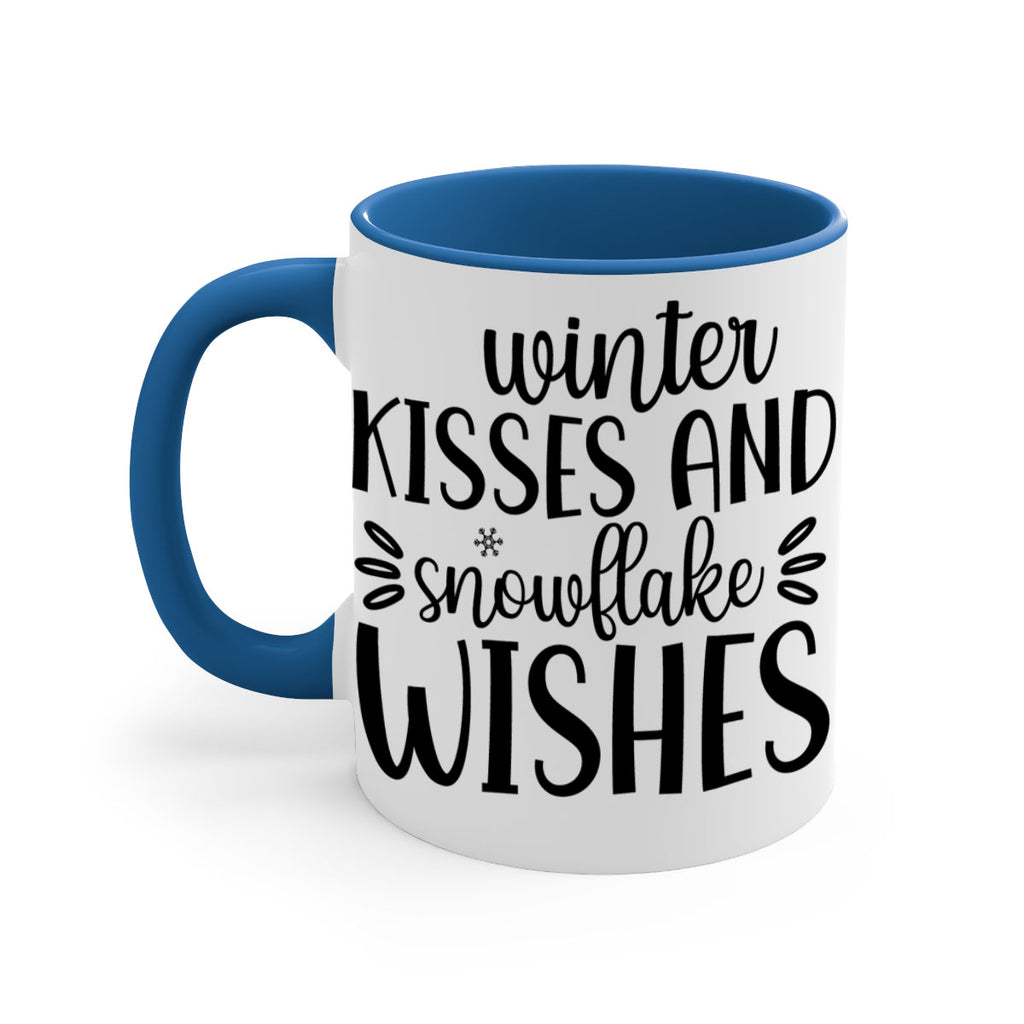 Winter Kisses And Snowflake Wishes517#- winter-Mug / Coffee Cup