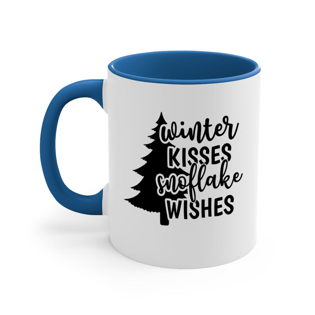 Winter Kisses Snoflake Wishes518#- winter-Mug / Coffee Cup