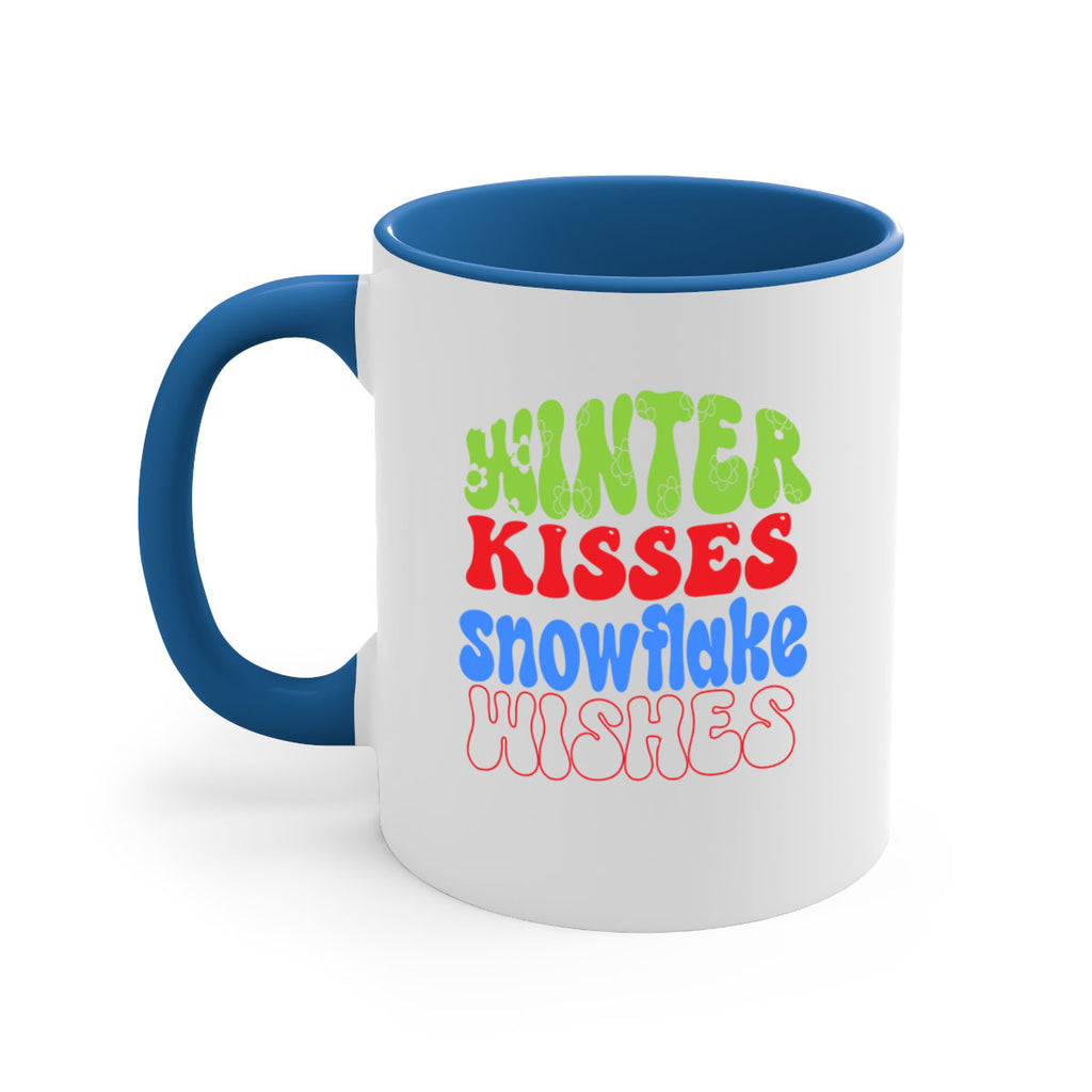 Winter kisses snowflake wishes 520#- winter-Mug / Coffee Cup