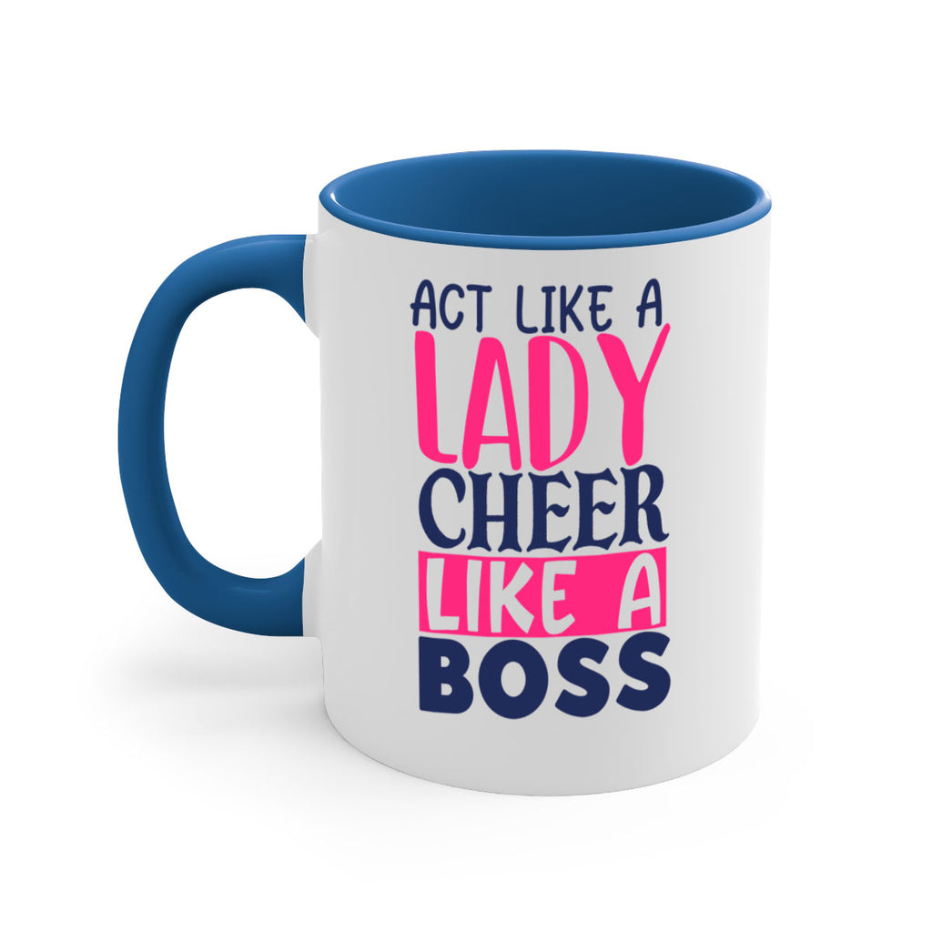 act like a lady cheer like a boss 1747#- cheer-Mug / Coffee Cup