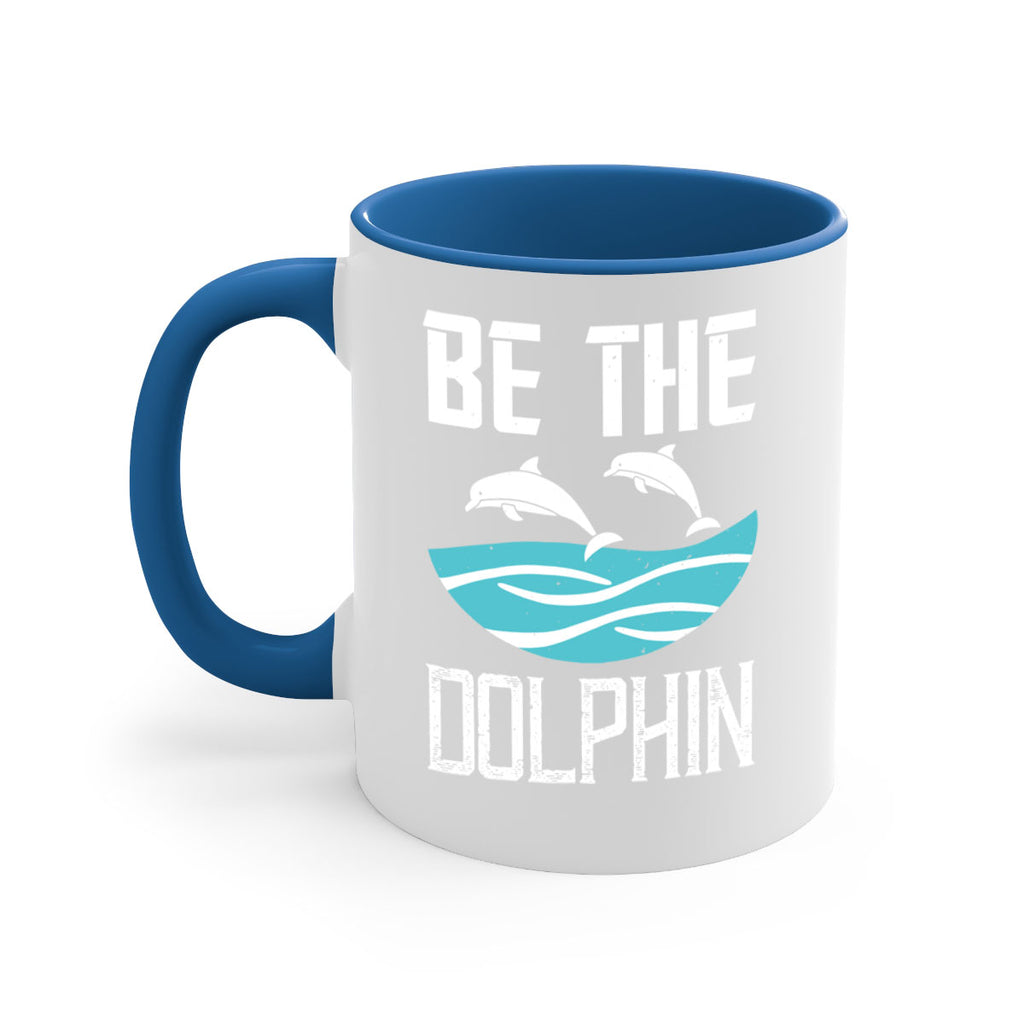 be the dolphin 1429#- swimming-Mug / Coffee Cup