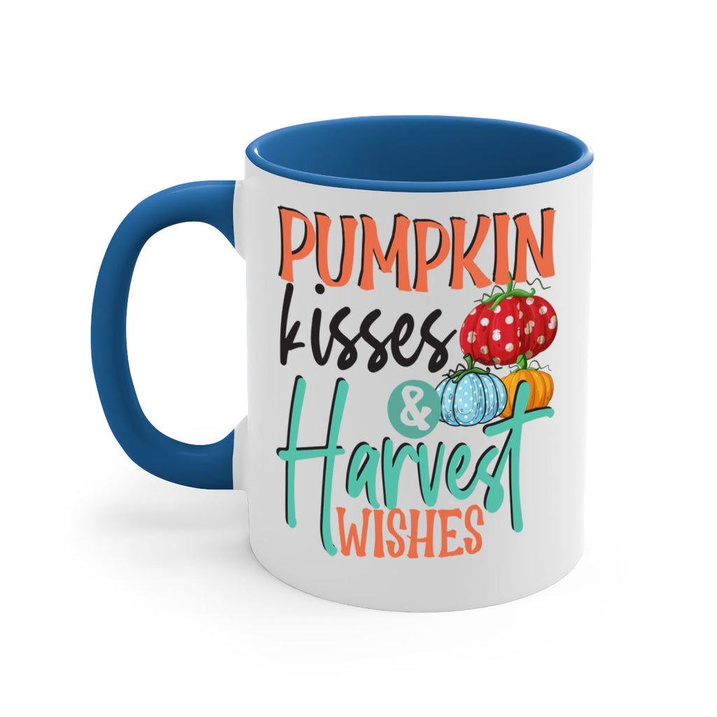 pumpkin kisses harvest wishes 526#- fall-Mug / Coffee Cup