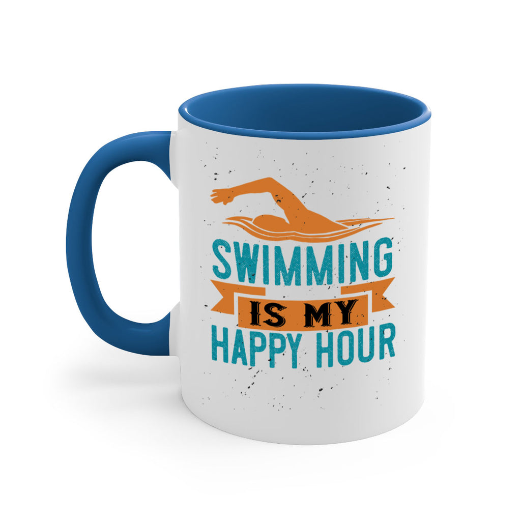 swimming is myhappy hour 378#- swimming-Mug / Coffee Cup