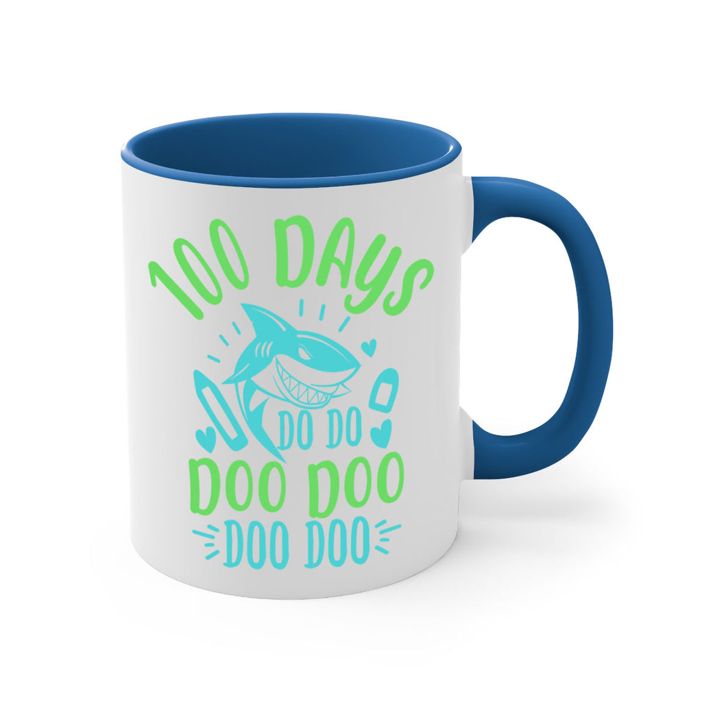 100 days shark doo doo 21#- 100 days-Mug / Coffee Cup