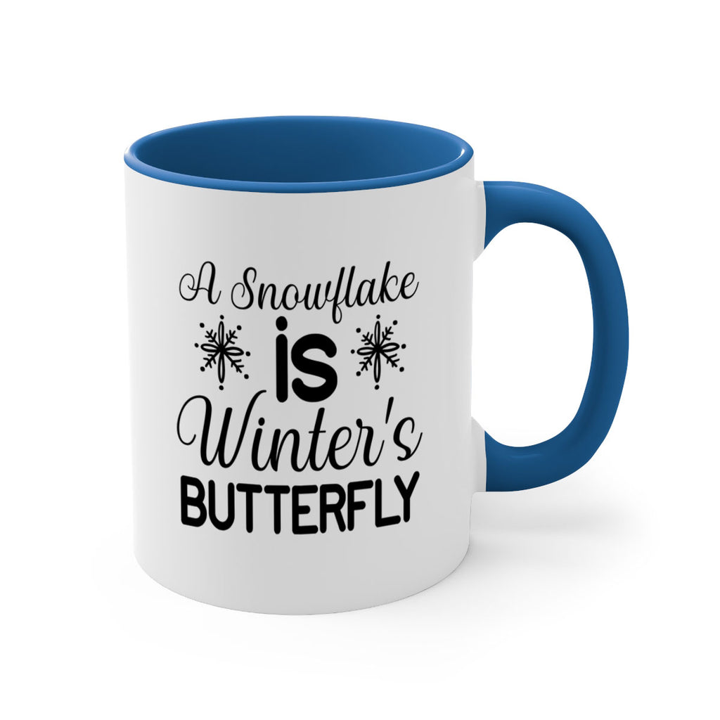 A Snowflake is Winters Butterfly3#- winter-Mug / Coffee Cup