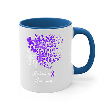 Alzheimers Awareness Shirt Alzheimers Purple Butterflies 23#- alzheimers-Mug / Coffee Cup