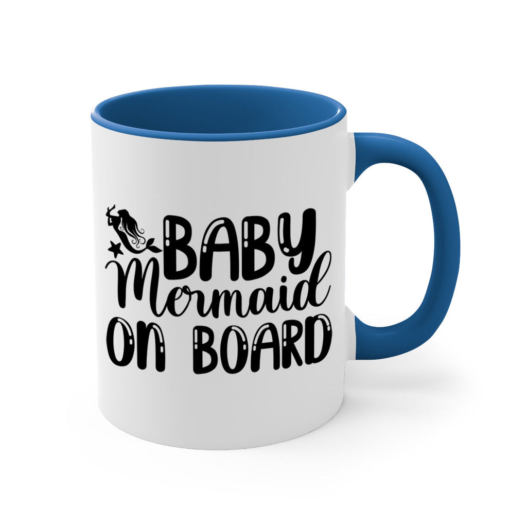 Baby Mermaid on Board 35#- mermaid-Mug / Coffee Cup