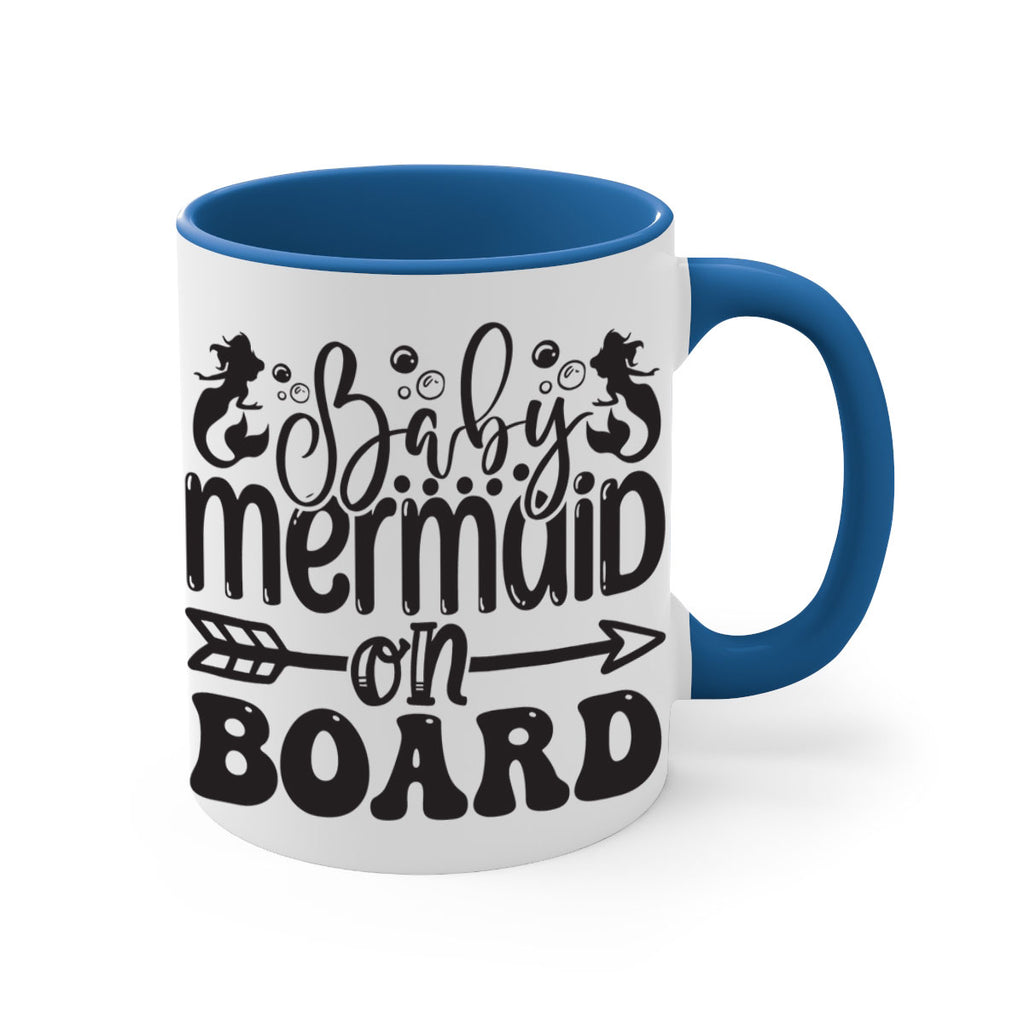 Baby mermaid on board 34#- mermaid-Mug / Coffee Cup