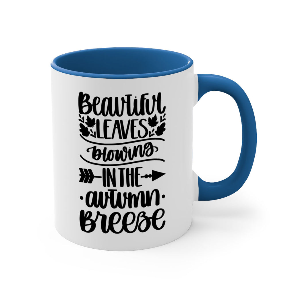 Beautiful Leaves Blowing In The Autumn Breeze 479#- fall-Mug / Coffee Cup