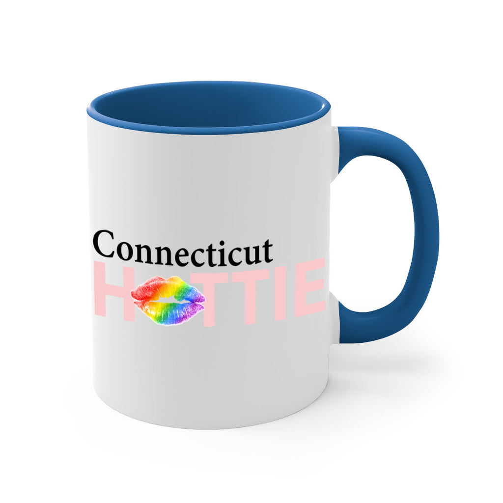 Connecticut Hottie with rainbow lips 7#- Hottie Collection-Mug / Coffee Cup