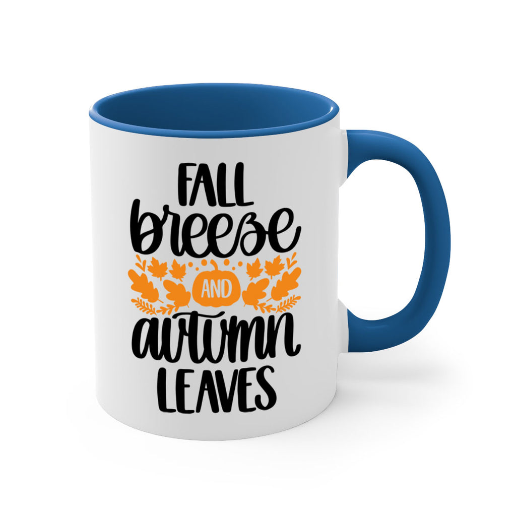 Fall Breezy And Autumn Leaves 482#- fall-Mug / Coffee Cup