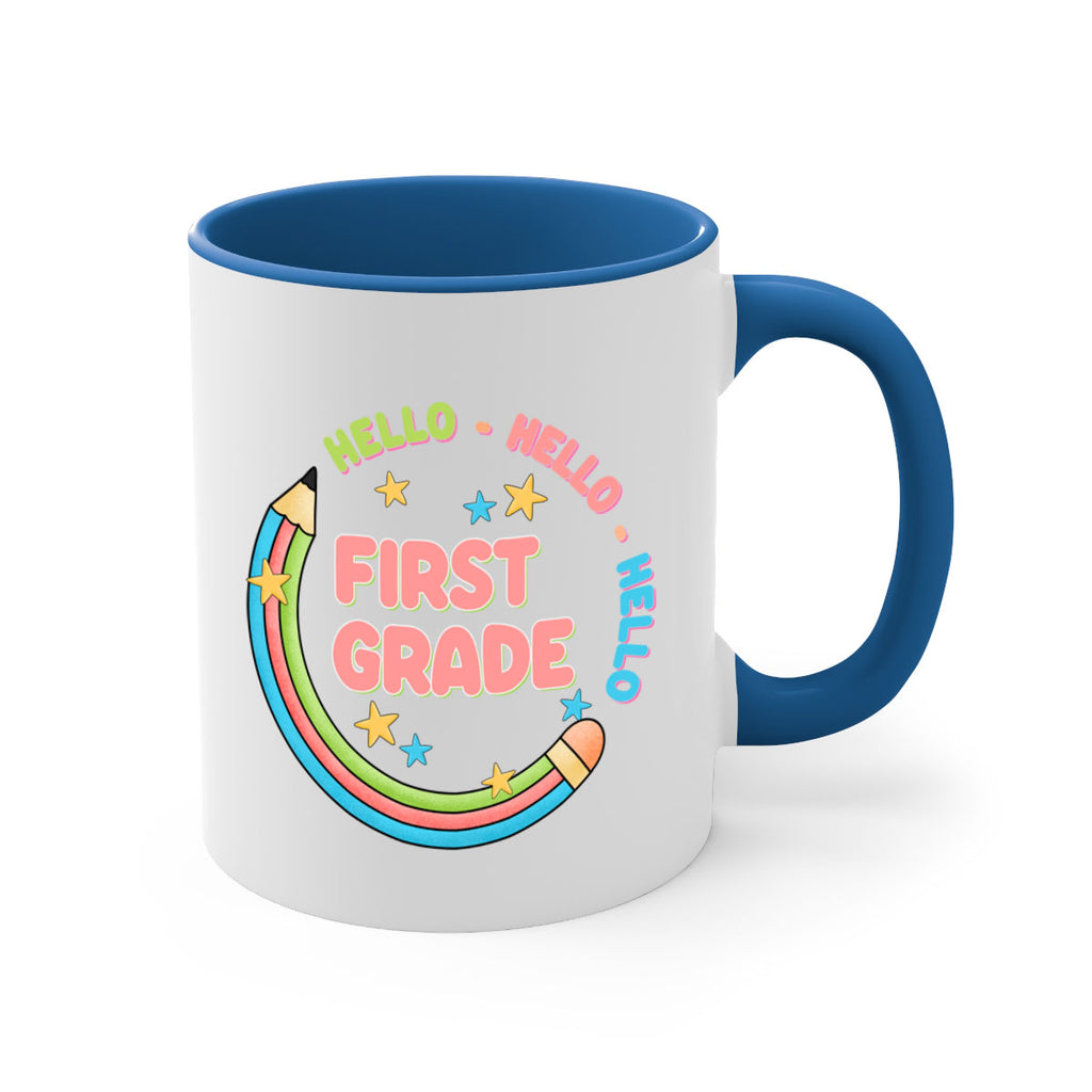 Hello 1st Grade Pencil 15#- First Grade-Mug / Coffee Cup