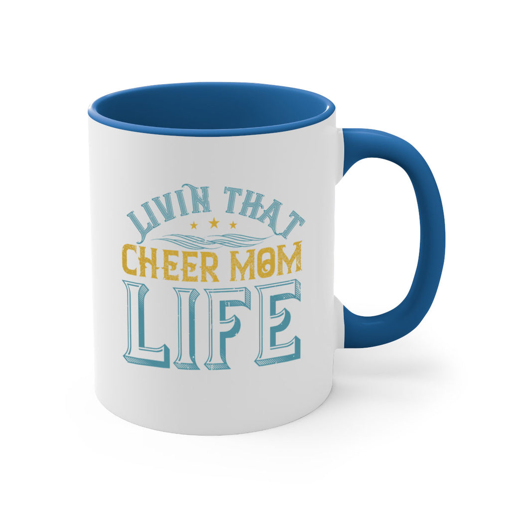 Livin that cheer mom life 786#- football-Mug / Coffee Cup