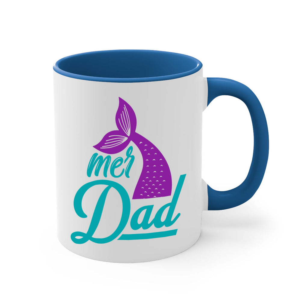 Mer Dad 325#- mermaid-Mug / Coffee Cup