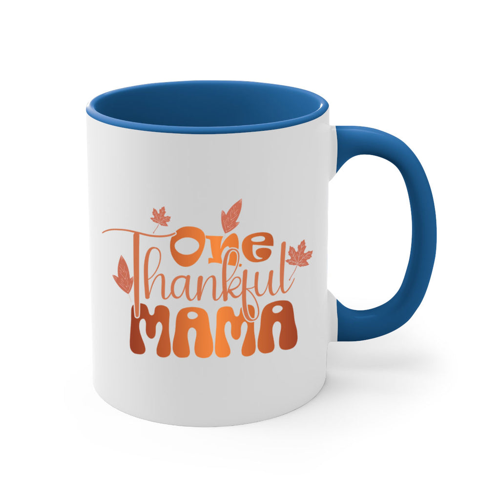 One Thankful Mama 465#- fall-Mug / Coffee Cup