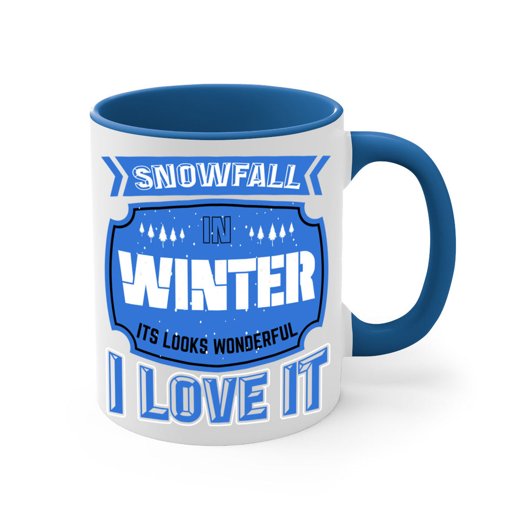 Snowfall in Winter 372#- winter-Mug / Coffee Cup