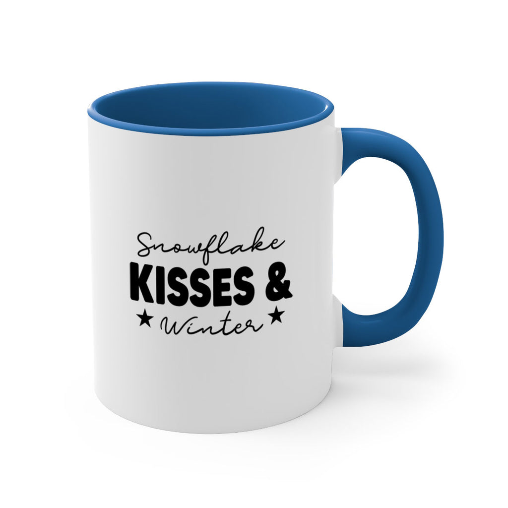 Snowflake Kisses Winter374#- winter-Mug / Coffee Cup