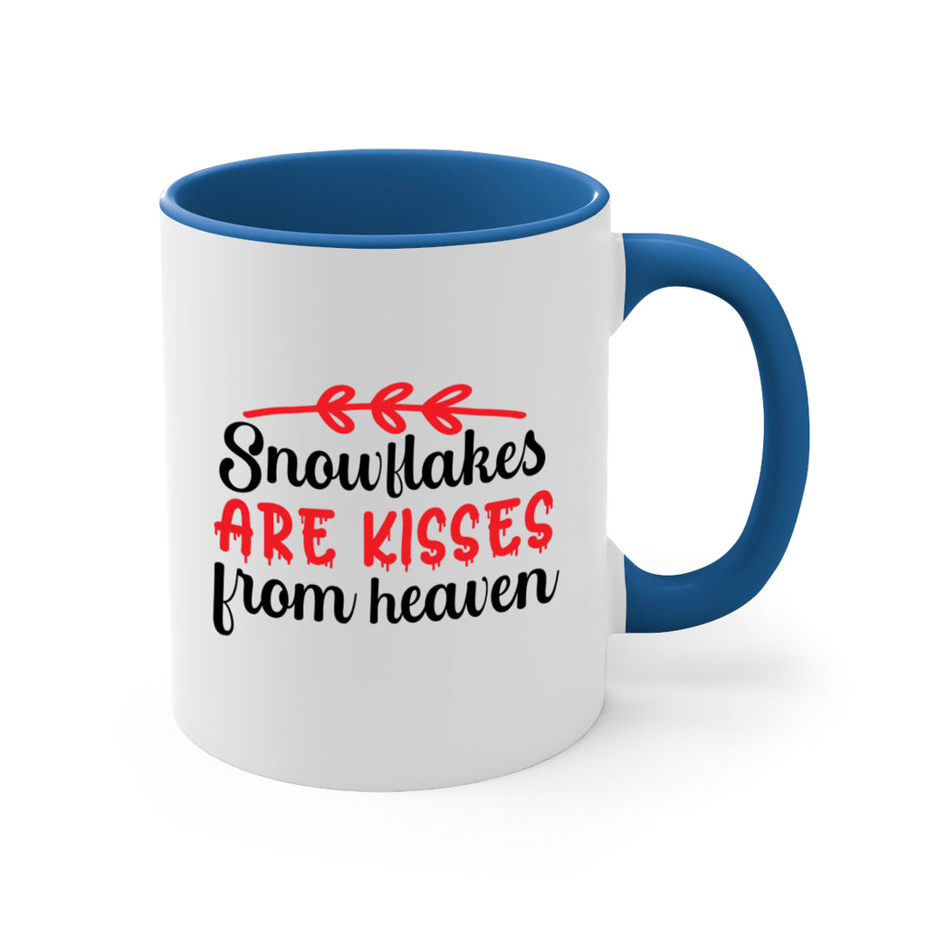 Snowflakes are kisses from heaven 376#- winter-Mug / Coffee Cup