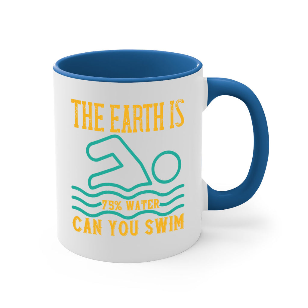 THE EARTH IS WATER CAN YOU SWIM 204#- swimming-Mug / Coffee Cup