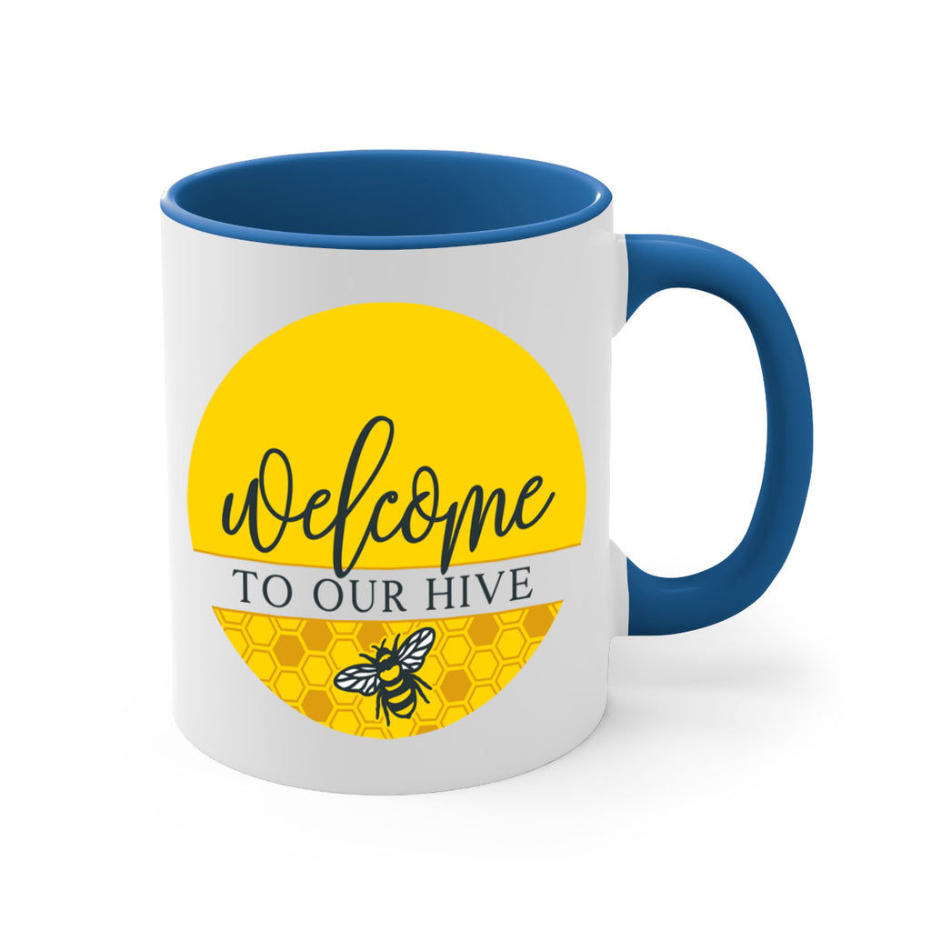 Welcome to our Hive complete yellow590#- spring-Mug / Coffee Cup