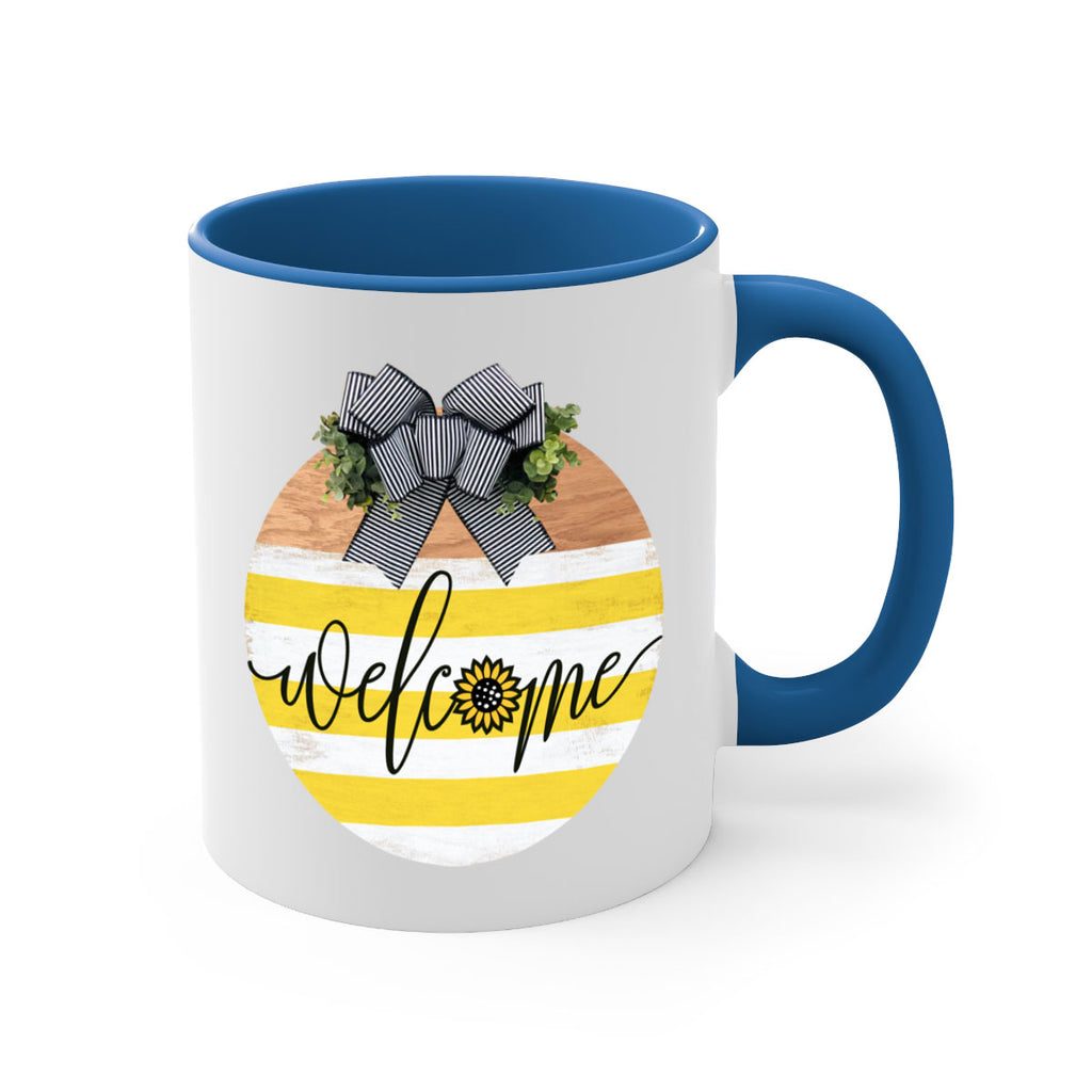 Welcome with sunflower Mockup591#- spring-Mug / Coffee Cup