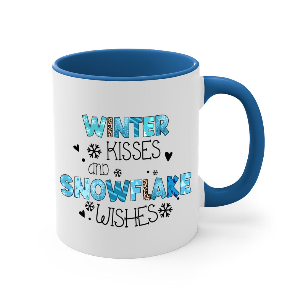 Winter kisses and snowflake wishes 571#- winter-Mug / Coffee Cup