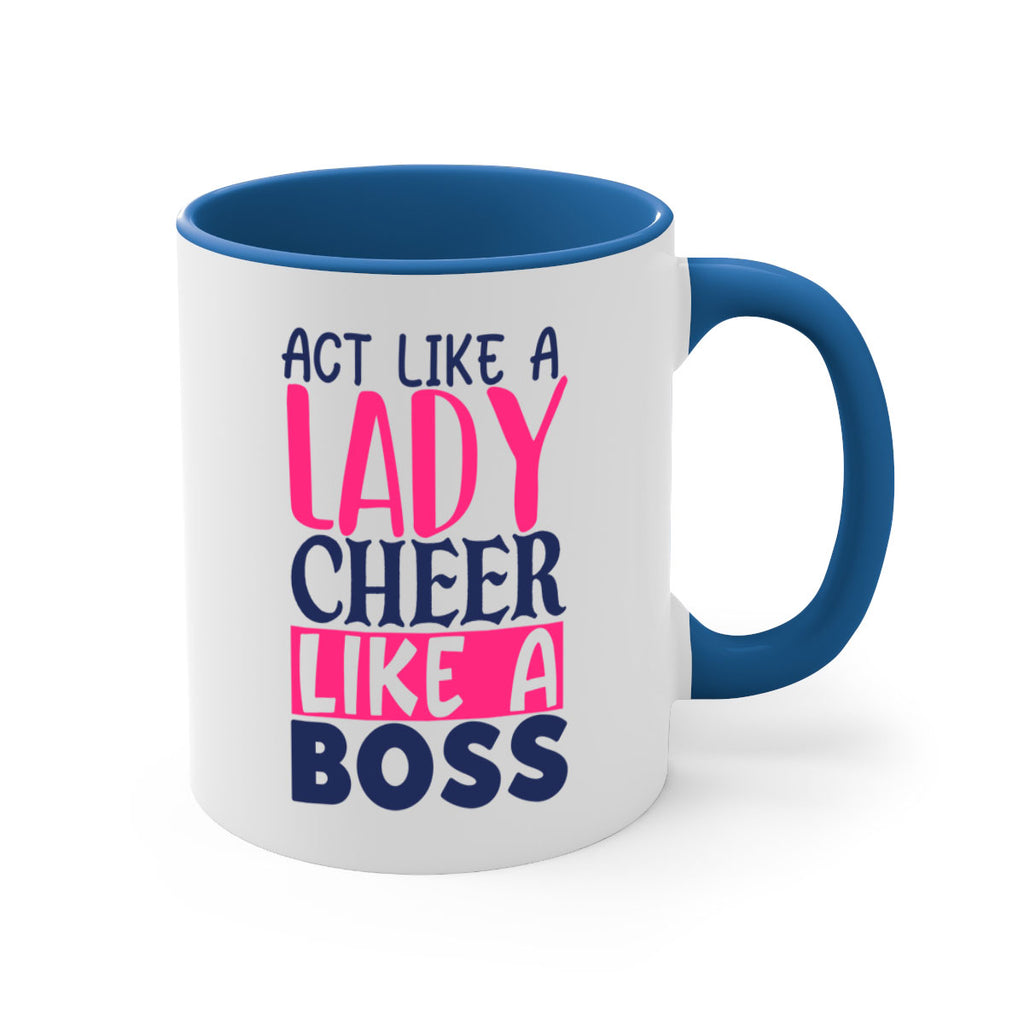 act like a lady cheer like a boss 1747#- cheer-Mug / Coffee Cup