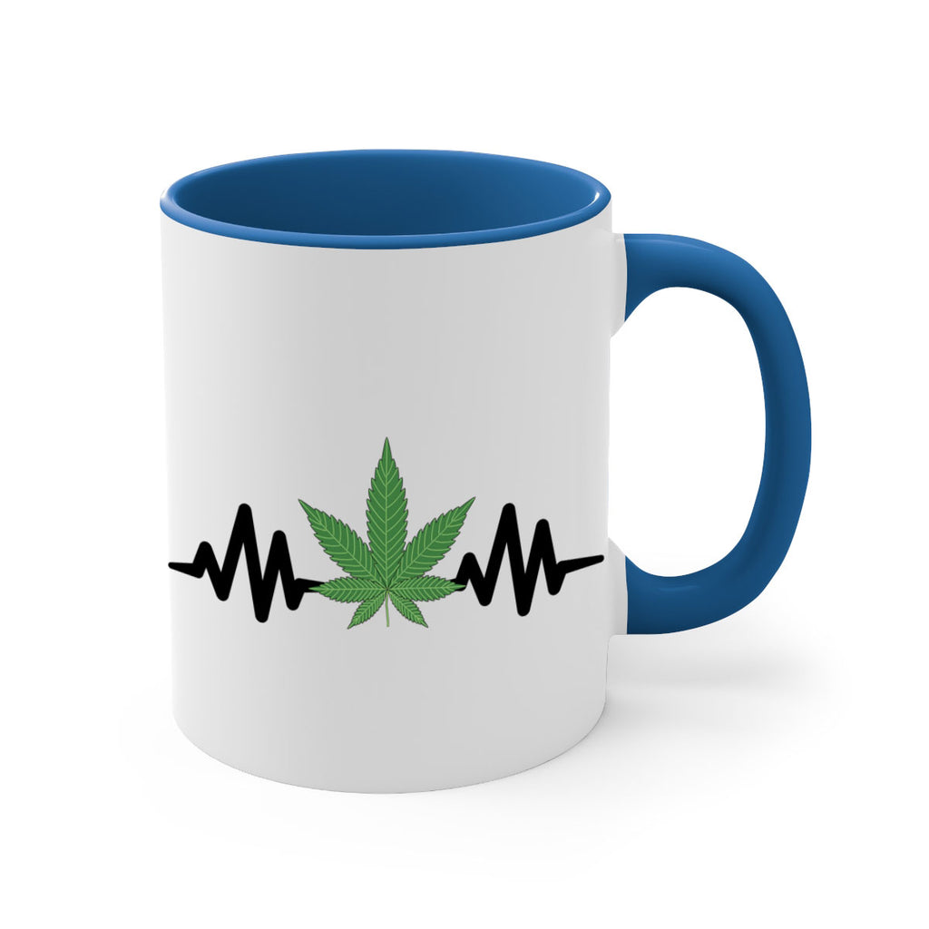 cannabis heartbeat 46#- marijuana-Mug / Coffee Cup