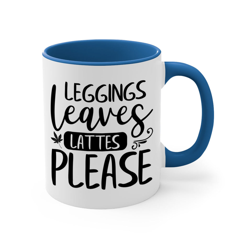 leggings leaves lattes please 396#- fall-Mug / Coffee Cup