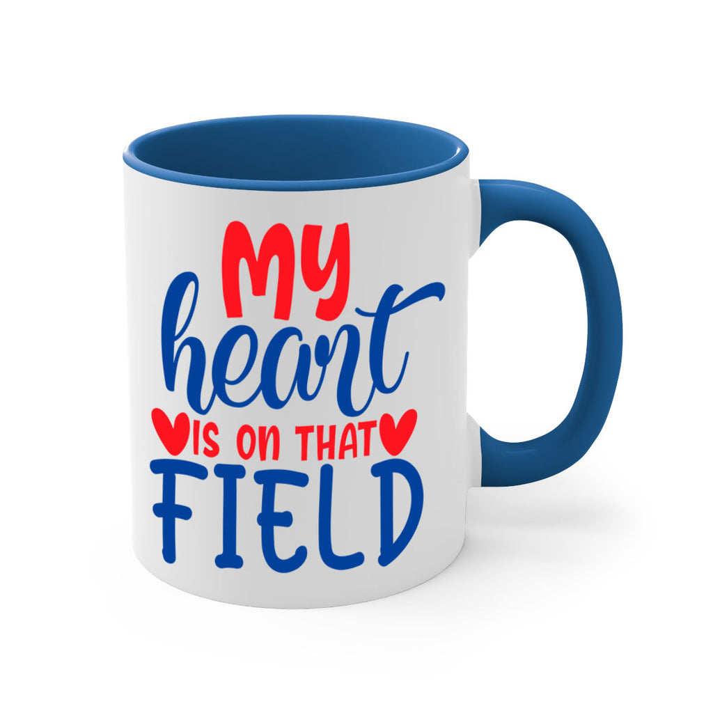 my heart is on that field 2050#- baseball-Mug / Coffee Cup