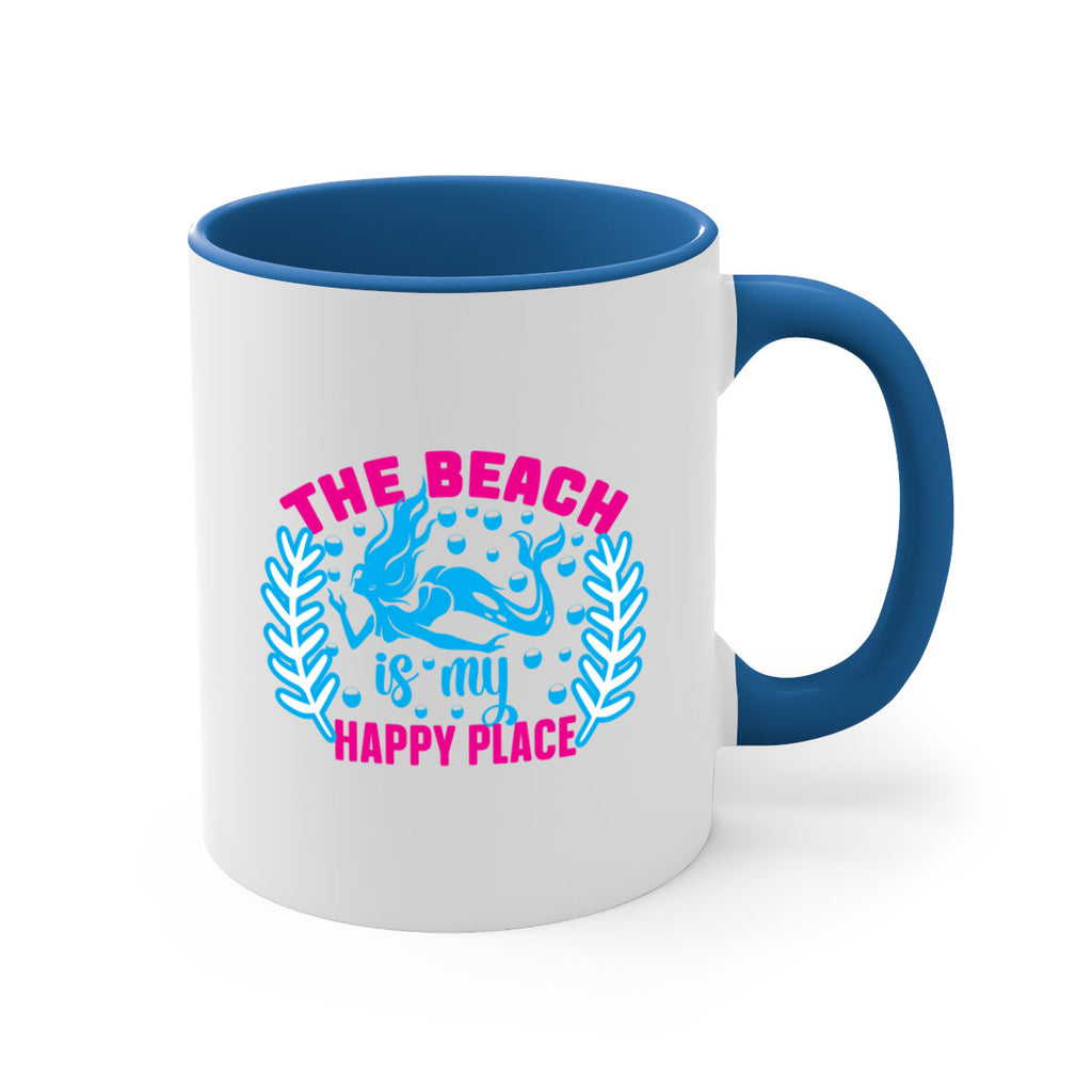 the beach is my happy place 626#- mermaid-Mug / Coffee Cup