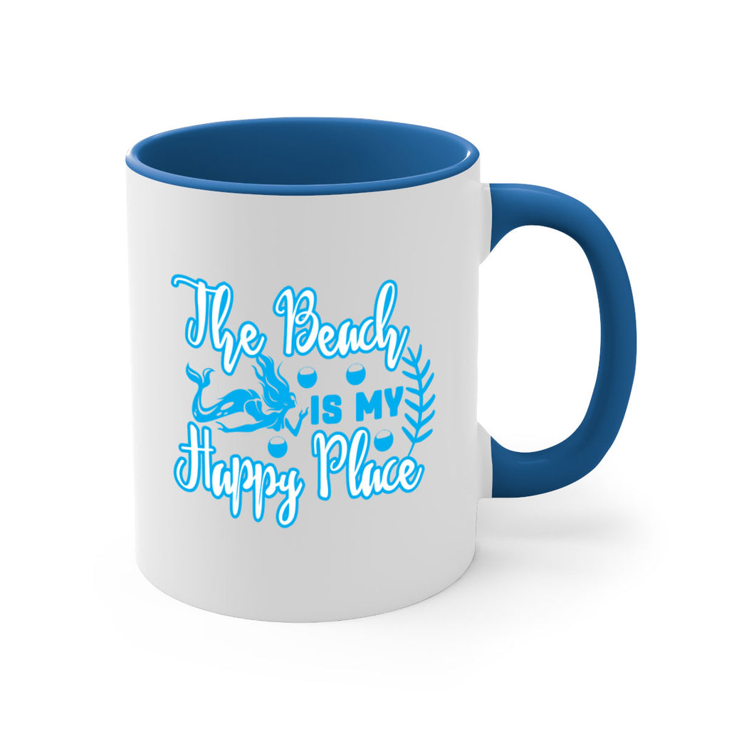 the beach is my happy place 627#- mermaid-Mug / Coffee Cup