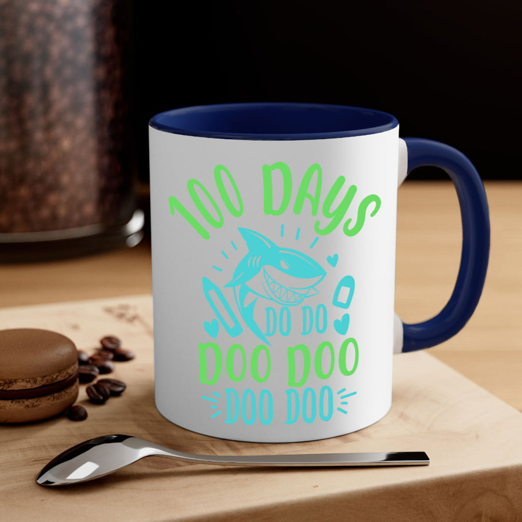 100 days shark doo doo 21#- 100 days-Mug / Coffee Cup