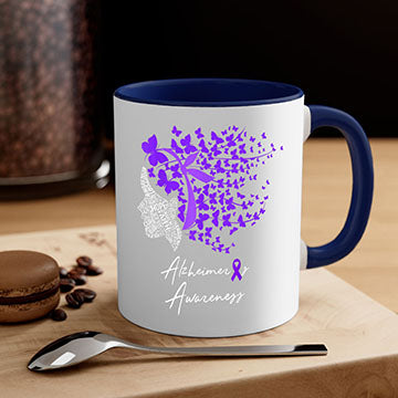 Alzheimers Awareness Shirt Alzheimers Purple Butterflies 23#- alzheimers-Mug / Coffee Cup