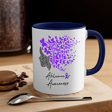 Alzheimers Awareness Shirt Alzheimers Purple Butterflies 24#- alzheimers-Mug / Coffee Cup