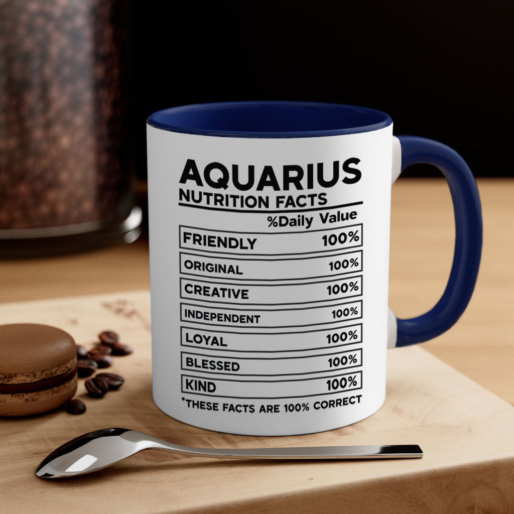 Aquarius Nutrition Facts 67#- zodiac-Mug / Coffee Cup