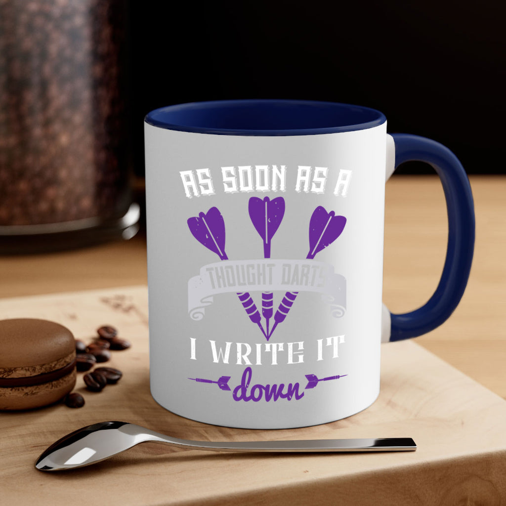 As soon as a thought darts I write it down 1955#- darts-Mug / Coffee Cup