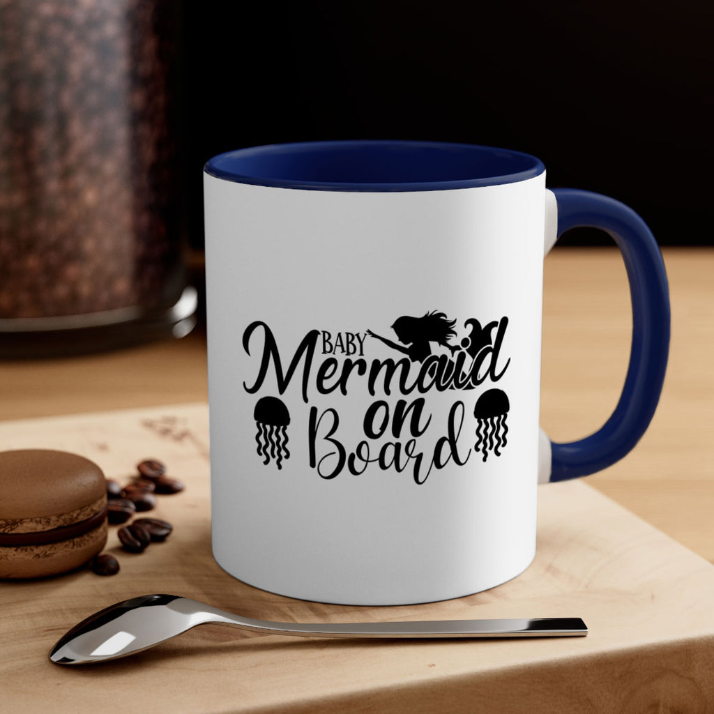 Baby Mermaid On Board 26#- mermaid-Mug / Coffee Cup