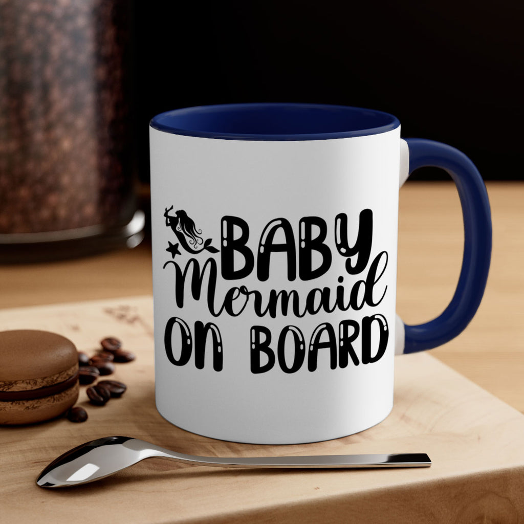 Baby Mermaid on Board 35#- mermaid-Mug / Coffee Cup